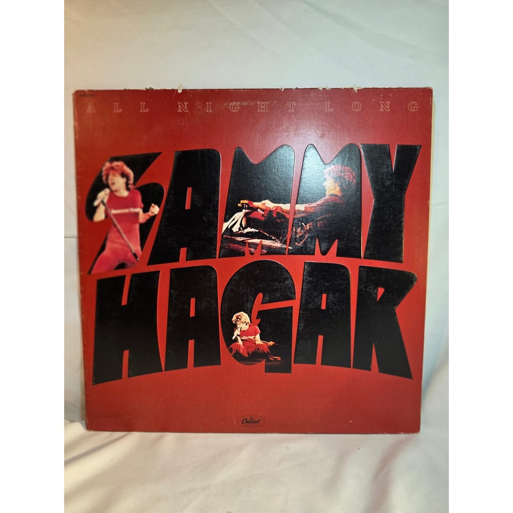 Sammy Hagar All Night Long Live Vinyl LP 1978 Capitol Records SMAS-11812